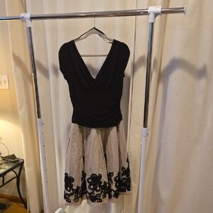 Dress Barn Black and Tan Dress